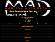 Tablet Screenshot of madisonautodetail.com